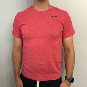 Red Nike Dri-fit tee